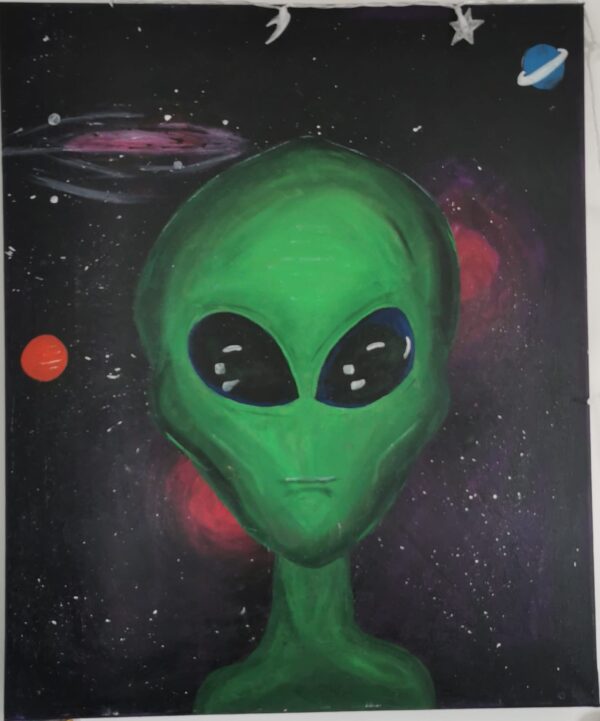 Large alien painting 👽